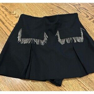 Zara Black Embellished Skort - S